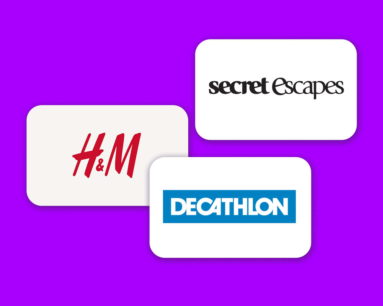 Neu in der Incentive Mall: Die digitale Gutscheinkarte von H&M und die Brands DECATHLON & Secret Escapes